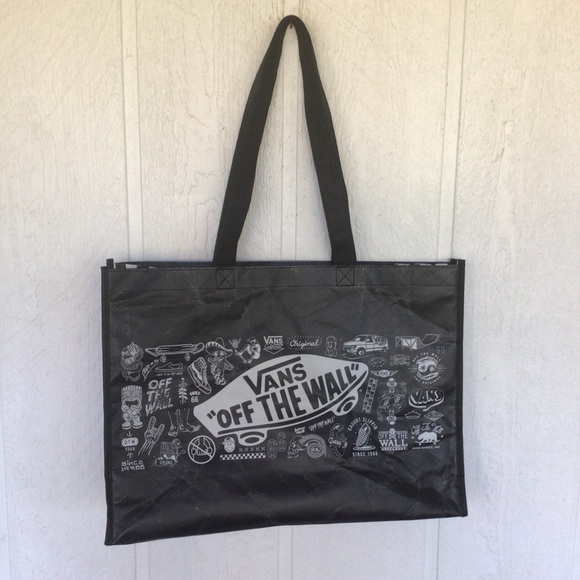 VANS OFF THE WALL GRAPHIC PRINT TOTE BAG - Picture 3 of 12